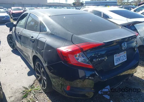 2020 Honda Civic Sport z USA, uszkodzony, nr VIN 2HGFC2F86LH506346